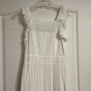 White eyelet dress